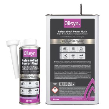 Oilsyn ReleaseTech Power Flush Diesel & Petrol Engine Cleaner, Deglaze and Compression Restorer