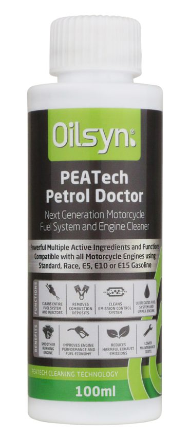 Oilsyn PEATech Petrol Doctor Motorcycle Fuel System & Engine Cleaner - 100ml